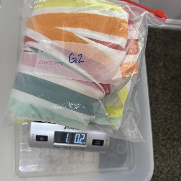 Atlantic pacific X Lake Striped Robe Women Small Multicolor Belted Kimono V Neck - Picture 7 of 7